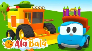 Camionul Leo construiește o secerătoare - 60 MIN Desene animate educative AlaBala pentru copii