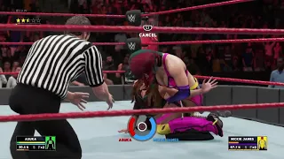 WWE 2K18 RAW Asuka vs Mickie James: March 12, 2018