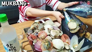 리얼먹방:) 조개찜에 혼술★ 마무리는 당연히 칼국수!!ㅣSteamed clamsㅣREAL SOUNDㅣASMR MUKBANGㅣEATING SHOWㅣ