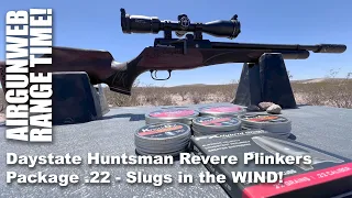 Amazing Results shooting in the WIND! - Daystate Huntsman Revere .22 Plinkers Package w/ MTC Optics