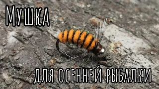 Мушка для осенней рыбалки 2023. Простой и легкий вариант мушки для ловли ленка и хариуса осенью!