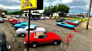 Classic American Muscle Car Lot Inventory Update 8/1/22 Maple Motors Walk Around Antique Rides