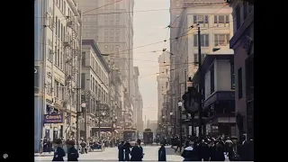 Pittsburgh, Pennsylvania (1917) | [1080pHD] | Colorized | AI Enhanced