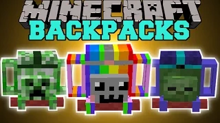 Minecraft: ADVENTURERS BACKPACKS MOD (AMAZING BACKPACKS WITH SPECIAL ABILITIES!) Mod Showcase