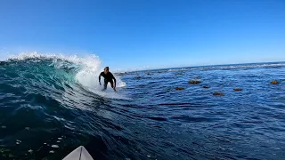 SURFING A SKETCHY REEF BREAK AT DEAD LOW TIDE! (RAW POV) | EPISODE #5