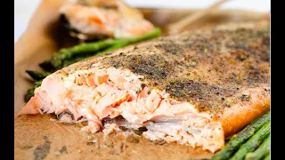 Easy Baked Salmon with Mayo and Herb Crust | High Protein Recipe | Kid Approved