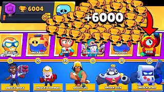 NONSTOP to 6000 TROPHIES Without Collecting TROPHY ROAD or BRAWL PASS! Brawl Stars