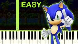 SONIC THE HEDGEHOG | GREEN HILL ZONE - EASY Piano Tutorial