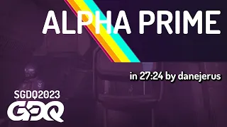 Alpha Prime by danejerus in 27:24 - Summer Games Done Quick 2023
