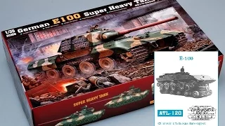 Обзор: Сборной модели  Trumpeter  E-100 Super Heavy Tank 1/35 + Траки наборные металлические