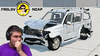 Краш тесты УАЗ Patriot в BeamNG.drive//Frolov Ncap.