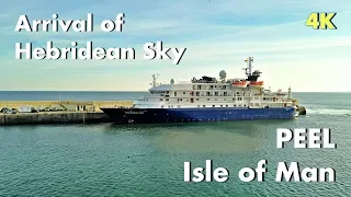 Arrival of Hebridean Sky at Peel Isle of Man - 4K Mavic 2 Pro