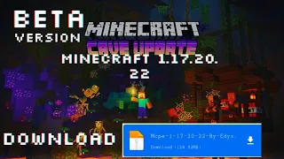 Minecraft caves and clips 1.17.20.22 beta version 💯% work