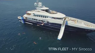 FunAir inflatable superyacht toys in stunning locations