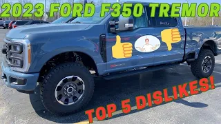 2023 Ford F-350 Superduty Tremor HO Diesel 5 problems or areas for improvement : #2023superduty