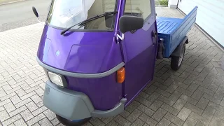 Piaggio Ape50 Vorstellung | Mitfahrt & Fahrt mit kaputten auspuff :D