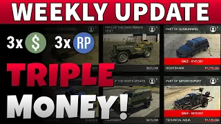 GTA TRIPLE MONEY | GTA Online Weekly Update & Discounts
