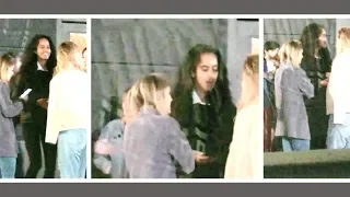 Malia Obama gets jiggy with it as she dances with friends on Boston street