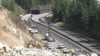 Controlled Rock Blasting on I-90 Snoqualmie Pass