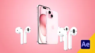 3D Space IPhone 15pro max in After Effects