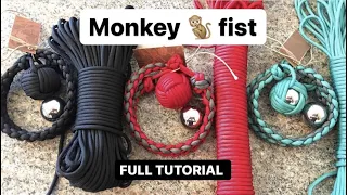 How TO make a MONKEY Fist FULL tutorial | monkey fist paracord | Ninja Vlog