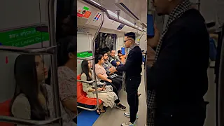 Only ladies 🤣 girls voice prank #delhimetro #funny #delhiprank #voiceprank #prank #fun #comedy