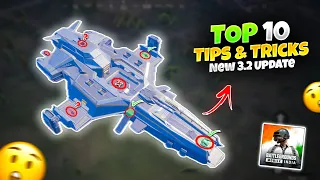 TOP 10 NEW SECRET TIPS & TRICKS IN NEW MECHA FUSION MODE UPDATE 3.2 IN BGMI💥Mew2.