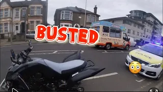 Police Stop Yamaha R1 Super Quad  1000cc
