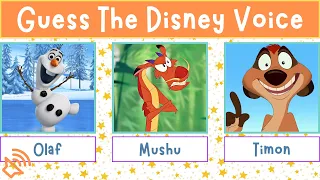 Can You Guess The Disney Character By Their Voice? | Disney Voice Quiz