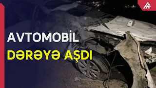 Bakıda avtomobil aşıb, ölən var - APA TV