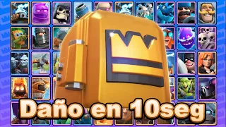 DAÑO en 10 SEGUNDOS | ¿Qué carta hace más daño en atraco? | Clash Royale