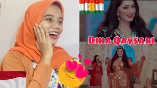 Dina - Qaysari Reaction- دینا - قەیسەری  | Kurdish Music Reaction | Indonesian Reaction ‎