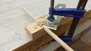 Diy / How to make Wooden Dowels / Homemade Dowel Cutter / Ahşap kavela yapımı