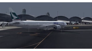 FSX VATSIM - HK to JP Narita (Takeoff and Landing) - Cathay Pacific