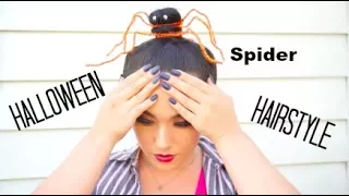 DIY SPIDER Hairstyle for Halloween