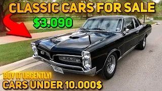 20 Flawless Classic Cars Under $10,000 Available on Craigslist Marketplace! Perfect Classics Cars!