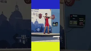 Чемпіонат України серед кадетів до 17 років 2024 м. Луцьк. Нікіта. Поштовх #Shorts #weightlifting