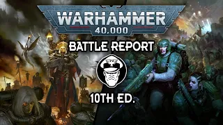Astra Militarum Vs Sisters of Battle | 10th Edition Battle Report | Warhammer 40,000