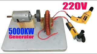 How to Make Free Electricity  220V 5000W Free Energy Generator