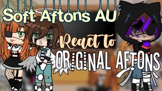 Soft Aftons AU react to original aftons |(credits in the description)| fnaf |Gacha Club| Picka_Clara