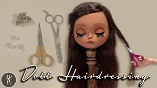 How I Do: Blythe haircuts - Trimming and Thinning Doll Hair/Wigs