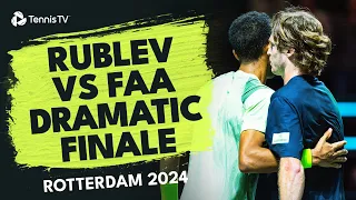 Dramatic Finale In Andrey Rublev vs Felix Auger-Aliassime Match | Rotterdam 2024