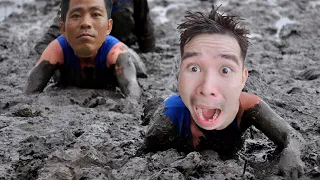 Thử Thách Chạy Trên Bùn Lầy | Run Mud Challenge | PHD Troll