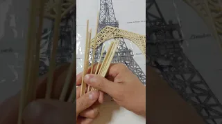 How to make an Eiffel Tower with wooden sticks | लकड़ी के डंडे के साथ एफिल टॉवर |