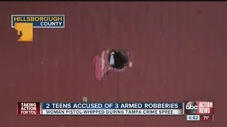 Teens accused of two armed robberies