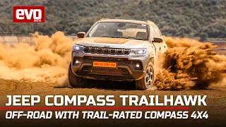 2022 Jeep Compass Trailhawk Off Road Review | Off road with Trail rated Compass 4x4 SUV | evo India