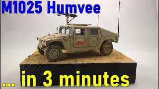 M1025 Humvee scale 1/35 - ... in 3 minutes model build #2