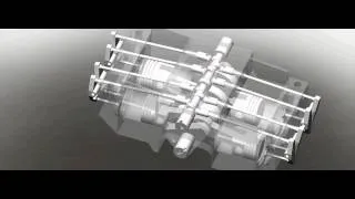 FLAT4 ENGINE ANIMATION - SOLIDWORKS