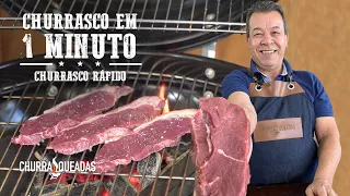 Churrasco de Contra Filé Em 1 Minuto I Churrasqueadas