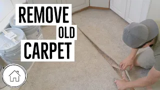 DIY How to remove carpet - the EASY WAY!